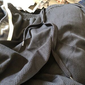 Bugle Boy Black Athletic Shorts with Drawstring